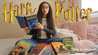Thumbnail: I read harry potter for the FIRST TIME... | reading vlog