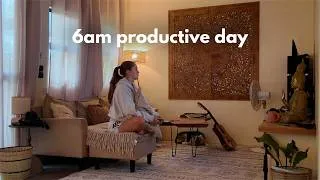 Thumbnail: 6AM productive day in my life ⊹ in my lock-in season, gym, what I'm working on