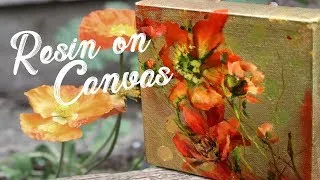 Thumbnail: How to Pour Resin Over Oil Painting | "Poppies"