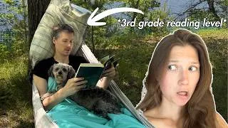 Thumbnail: I forced my brother to read BOOKTOK books for 1 WEEK 🌳📘