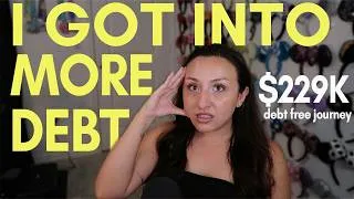 Thumbnail: I GOT INTO MORE DEBT | my debt free journey, six figure student loan