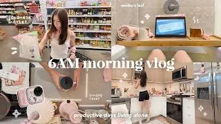 Thumbnail: 6AM productive morning reset✩°｡ introvert-core vlog, apartment shopping, japanese market, new camera