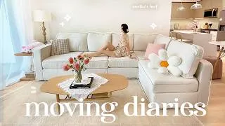 Thumbnail: decorating & organizing the new apartment 🏡⋆˚࿔ new couch, settling in, home cooking, moving diaries