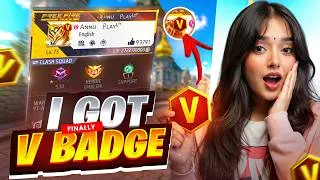 Thumbnail: FINALLY GOT V BADGE 😭 #vbadge #freefireindia