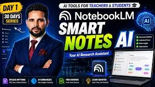Thumbnail: Best AI Tool for Students & Teachers | NotebookLM Full Tutorial (Hindi)