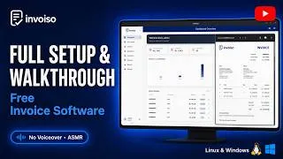 Thumbnail: Invoiso Complete Setup & Full Walkthrough-Free Invoice Software for Linux & Windows - ASMR