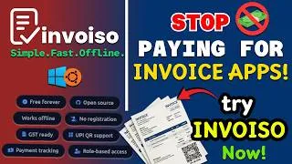 Thumbnail: Stop Paying for Invoice Apps! Try Invoiso | Free Offline Billing Software (GST, UPI,No Subscription)