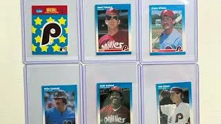 Thumbnail: 1987 Fleer Mini Phillies Baseball Cards Lot