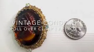 Thumbnail: Vintage Lucite Reverse Carved Cameo