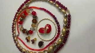 Thumbnail: Jewelry Lot #1 Red and Gold Etsy Ebay Poshmark