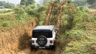 Thumbnail: 2025 Thar Roxx vs Fortuner vs Hilux vs Jimny | Deep Mud Offroading in India