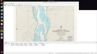 Thumbnail: Georeferencing a Chart to a geographical co-ordinate system and then reprojecting it using QGIS