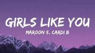 Thumbnail: Maroon 5 - Girls Like You (Lyrics) ft. Cardi B