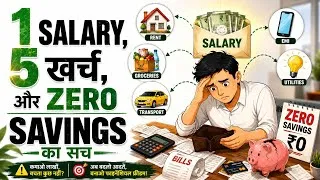 Thumbnail: Salary आते ही पैसा कहाँ चला जाता है? | Paycheck to Paycheck Loop से निकलने के 5 Rules | AN Tijori