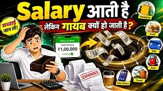 Thumbnail: सैलरी आते ही पैसा कहाँ गायब हो जाता है? 6 Money Leaks + 5 Rules | Personal Finance | AN Tijori