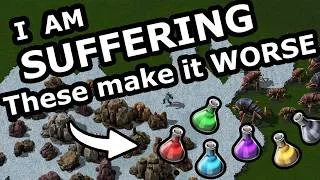 Thumbnail: Factorio but research makes the game HARDER
