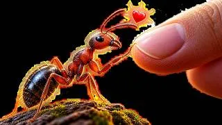 Thumbnail: Wild Ant Trusts a Human