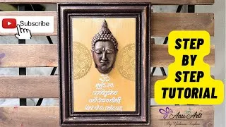 Thumbnail: Buddha home decor/ Serene/ DIY crafts/ Handmade gifts/ Vintage panel/ step by step tutorial/ ART