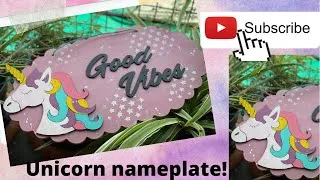 Thumbnail: Unicorn theme nameplate| Kids room decor | kids activity| unicorn decor | DIY | 5 minutes craft