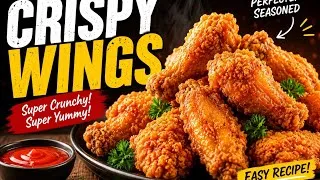 Thumbnail: Best Crispy Chicken Wings Recipe 🍗 | KFCStyle CrunchyWings at Home #ChickenWings