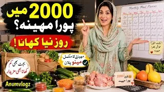 Thumbnail: Pakistani Budget Meal Planning 2026 | How I Plan a Whole Month Meals in 2000 | Smart Kitchen Routine