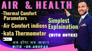 Thumbnail: Thermal Comfort Parameters//Kata thermometers//McArdel's Index//Air Comfort Index