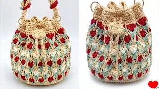 Thumbnail: Easy Tulip Crochet Bag Tutorial | Beautiful Handmade Tote Bag for Everyday Use