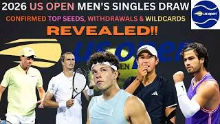 Thumbnail: 2026 US Open Men's Singles Draw | CONFIRMED Top Seeds, Wildcards & Withdrawals REVEALED! Sinner Out!