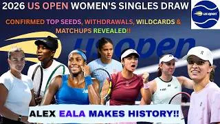Thumbnail: 2026 US Open Women's Singles Draw: CONFIRMED Top Seeds, Withdrawals & Wildcard REVEALED! Eala Top 20