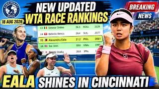Thumbnail: New WTA Race Rankings SHOCKER! Eala TOP 15, Rybakina & Sabalenka LEAD, Gauff & Swiatek FALL!