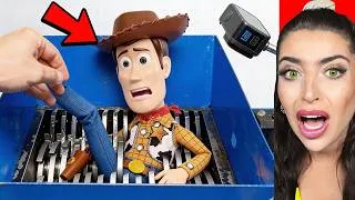 Thumbnail: TOY STORY VS INDUSTRIAL SHREDDER!! (WHO WILL SURVIVE?)