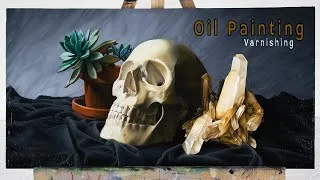 Thumbnail: Skull Oil Painting Still Life Varnish Video Art Vlog Ep.3