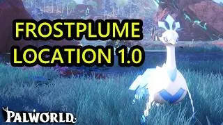 Thumbnail: Palworld 1.0 Frostplume Location Guide. How to Get Frostplume and Frostplume Spawn in Palworld 1.0