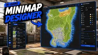 Thumbnail: FiveM Minimap Designer Script 🗺️ Design Your Own Map IN-GAME, Zones, Postals, Live Preview (ESX/QB)