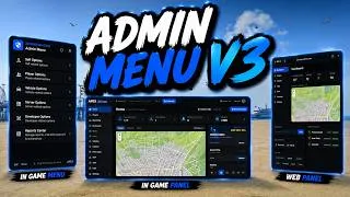 Thumbnail: FiveM Admin Menu Script 🛡️ Quick Menu + Full Admin Panel, Live Map & Reports (ESX/QB/QBox)