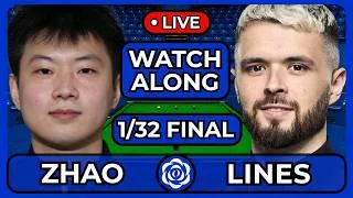 Thumbnail: ZHAO VS LINES | ENGLISH OPEN 2026 | 1/32 FINAL | LIVE WATCHALONG