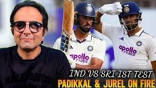 Thumbnail: Team India on top at Galle 🇮🇳 India 460/9 on day 2 stumps 🏏 Devdutt Padikkal 167, KL Rahul 82 🔥