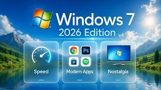 Thumbnail: Windows 7 2026 Edition v4 — Full Install Guide (Official Release)
