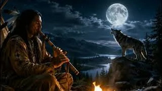 Thumbnail: Spirit of the Sacred Wolf 🐺 | Mystical Native American Flute for Deep Sleep & Meditation