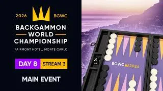 Thumbnail: PART 1 Main Event - QF | Jorgen Granstedt vs. Arnaud Mattern | Backgammon World Championship 2026