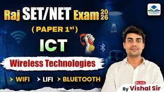 Thumbnail: Wireless Technologies | Raj SET Paper 1 ICT | Raj SET/NET Paper 1 ICT Revision By Vishal Sir
