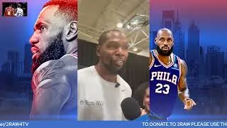 Thumbnail: KEVIN DURANT IMPLIES THAT LEBRON IS ON AN EVEN BETTER TEAM IN PHILLY THAN HE HAD IN GOLDEN STATE!