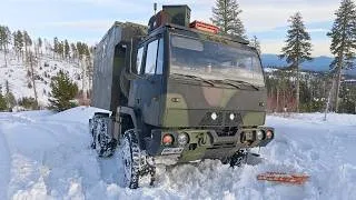Thumbnail: Camping In The Snow – 12 Tons Of Camper Truck Buried On A Closed Mountain Road