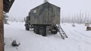 Thumbnail: We Almost Lost Our Camper Truck On The Treacherous Mountain Road | First Snow Camp