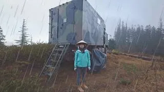 Thumbnail: Camping In The Rain - Cloudy Mountain Truck Camping
