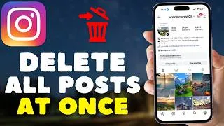 Thumbnail: How to Delete ALL Instagram Posts At Once (2026)