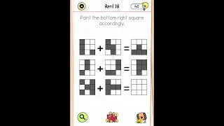 Thumbnail: Brain Test All Star Daily Puzzle April 28 - paint the bottom right square accordingly