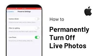 Thumbnail: How to Permanently Turn Off Live Photos on iPhone