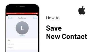 Thumbnail: How to Save New Contact on iPhone