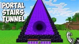 Thumbnail: I found THE LONGEST PORTAL STAIRS TUNNEL in Minecraft! This is THE BIGGEST STAIRS PORTAL!